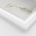 Plakat w ramie 50x70 - Sztuka Prostoty - minimalistyczny wazon, źdźbła traw - rama biała