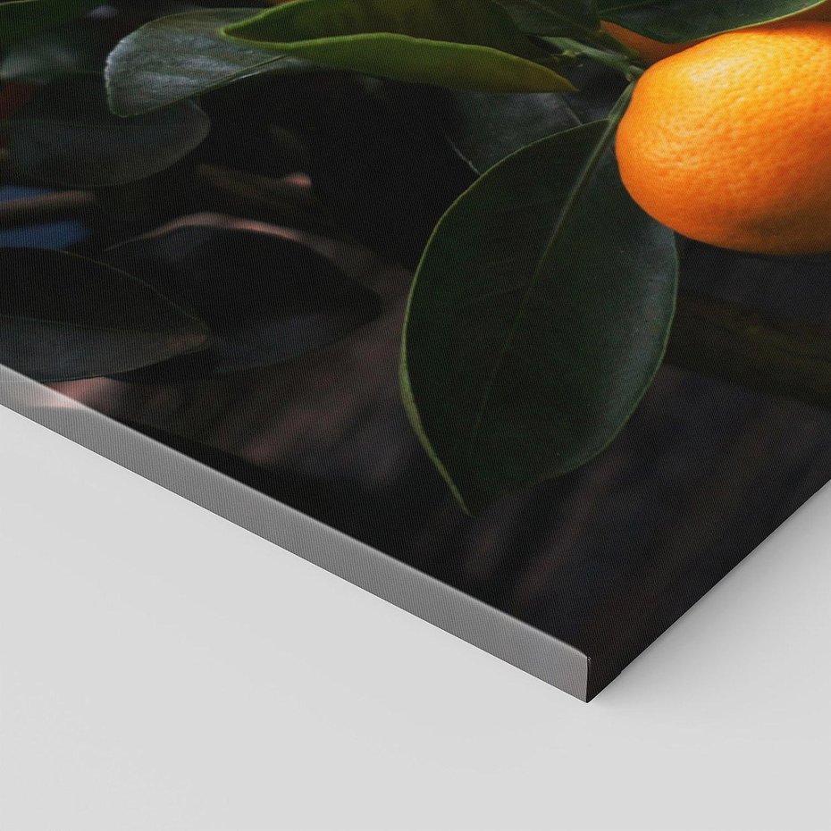 Obraz na płótnie 100x50 - Mandarynki na Drzewku - Owoce Pory Roku - mandarynki, drzewko