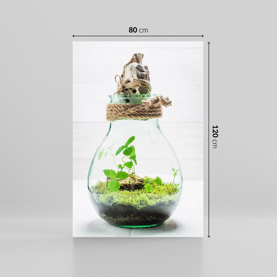 Obraz na płótnie 80x120 - Żywioł Natury - liście, zieleń