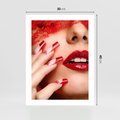 Plakat bez ramy 30x40 - Piękno manicure: kolory i elegancja - paznokcie, manicure