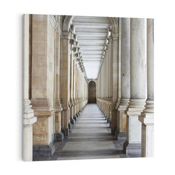 Obraz na płótnie 50x50 - Uroki Kolumn - kolumny, architektura