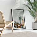 Plakat bez ramy 21x30 - Naturalna Harmonia - kaktusy, liście