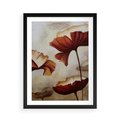 Plakat w ramie 50x70 - Sztuka Kwiatów - kwiaty, sztuka - rama czarna