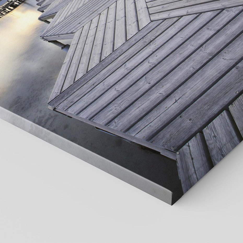 Obraz na płótnie 70x100 - Spokój nad Jeziorem - pomost, jezioro