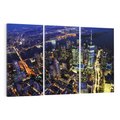 Obraz na płótnie 120x80 - Nocne miasto w USA: Niezwykłe światła - miasto, noc