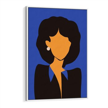 Obraz w ramie 50x70 - Modernistyczne Wibracje - sztuka nowoczesna, plakat - rama biała