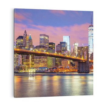 Obraz na płótnie 60x60 - ikona Nowego Jorku - most, Nowy Jork