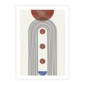 Plakat bez ramy 40x50 - Symfonia Kształtów - nowoczesny plakat, styl midcentury