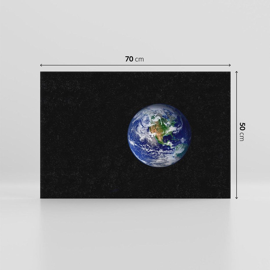 Obraz na płótnie 70x50 - Magiczne kosmiczne krajobrazy: ziemia i gwiazdy - kosmos, ziemia
