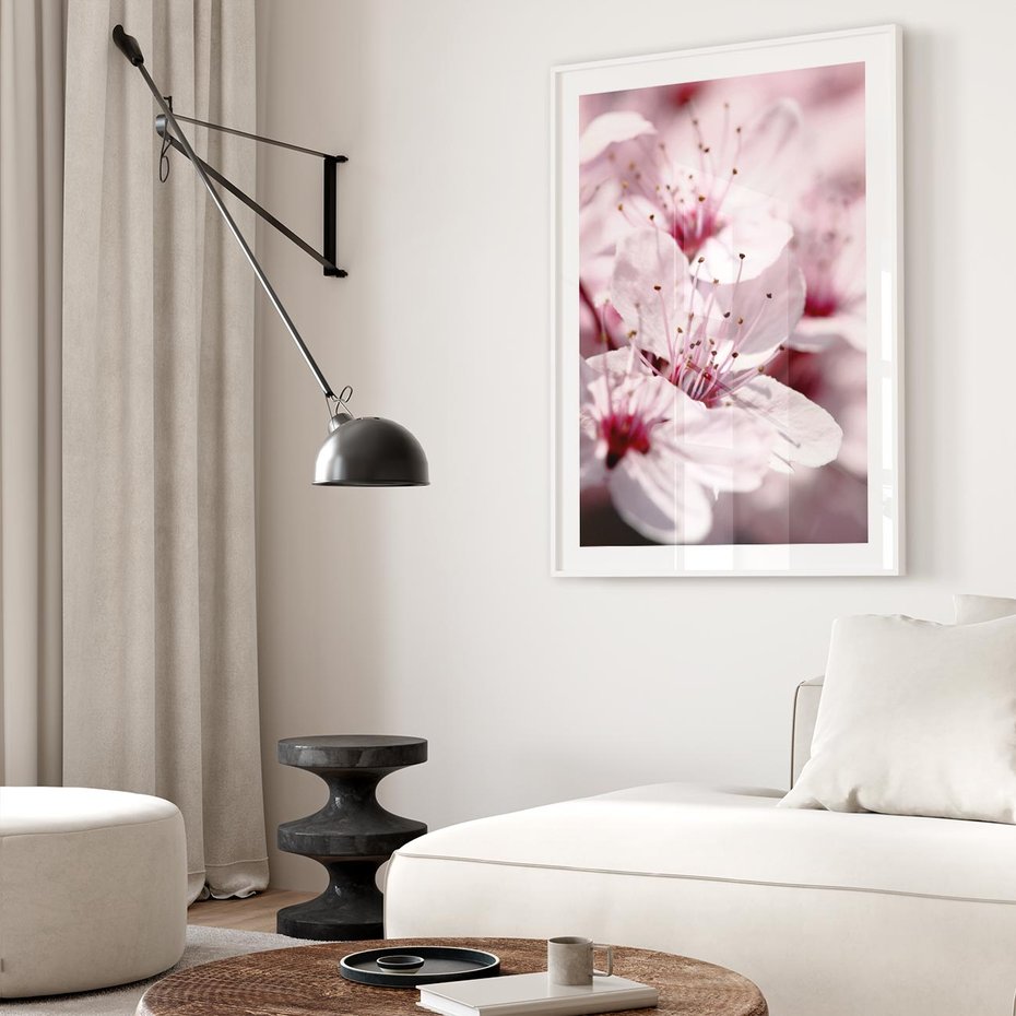 Plakat bez ramy 40x50 - Kwitnąca Wiśnia - kwiaty, kwitnąca