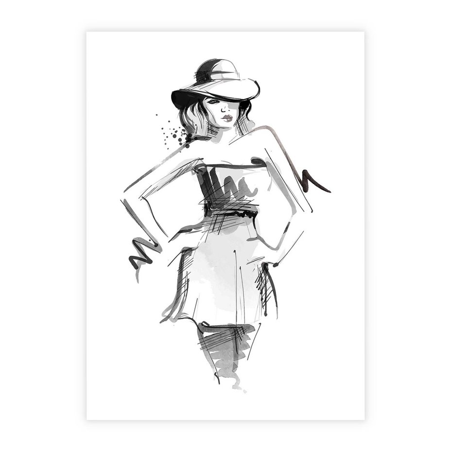 Plakat bez ramy 50x70 - Piękno mody i urody - beauty, fashion