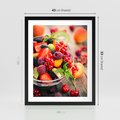 Plakat w ramie 40x50 - Smakowite Porywy - owoce, jedzenie - rama czarna