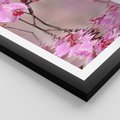 Plakat w ramie 30x40 - Relaksacyjne spa w otoczeniu storczyka - spa, storczyk - rama czarna