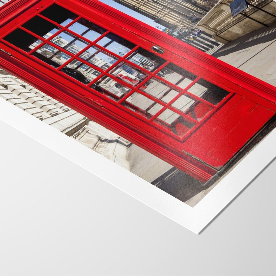 Plakat bez ramy 50x70 - Ikoniczna budka telefoniczna w Londynie - budka, telefoniczna