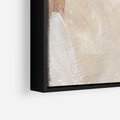 Obraz w ramie 50x50 - Elegancja w Złocistym Chaosie - złoto beż, abstrakcja - rama czarna