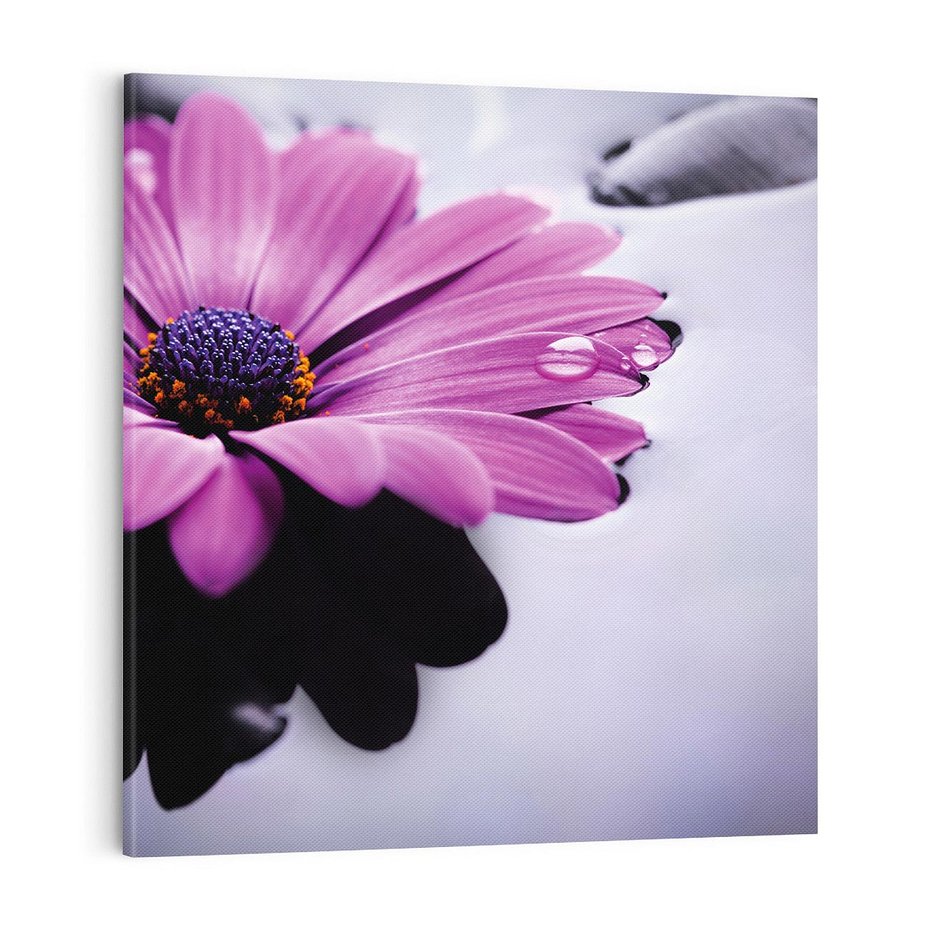 Obraz na płótnie 80x80 - kwiatowa harmonia - kwiat, SPA