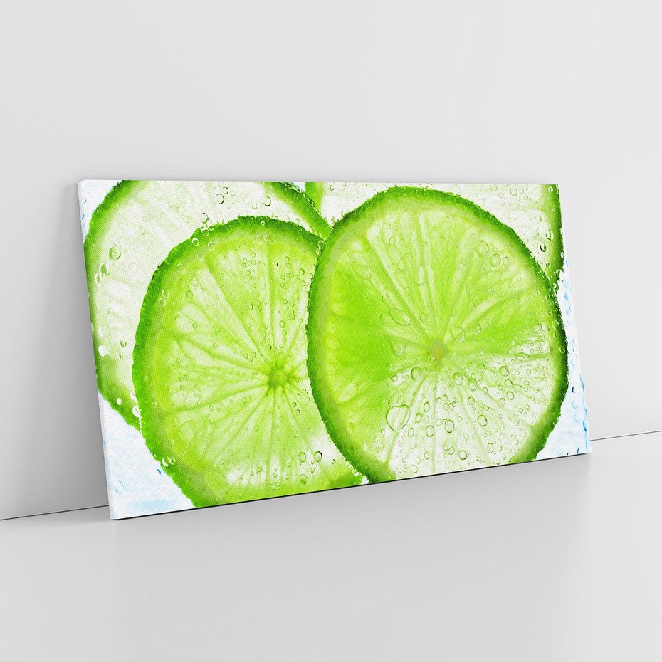 Obraz na płótnie 140x70 - Soczyste limonki - limonki, owoce
