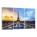Obraz na płótnie 120x80 - Romantyczny Paryż - Wieża Eiffla w blasku - Paryż, Wieża