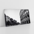 Obraz na płótnie 120x60 - Echa Historii - czarno biała fotografia, koloseum