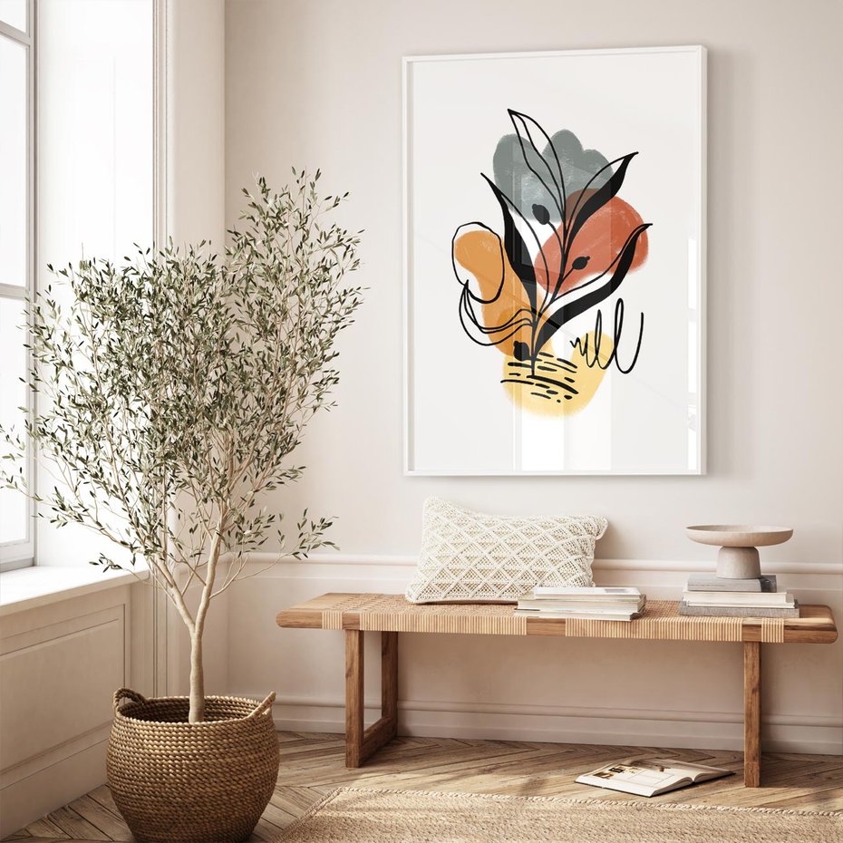 Plakat bez ramy 21x30 - Rozkwitające Abstrakcje - abstrakcja, sztuka nowoczesna