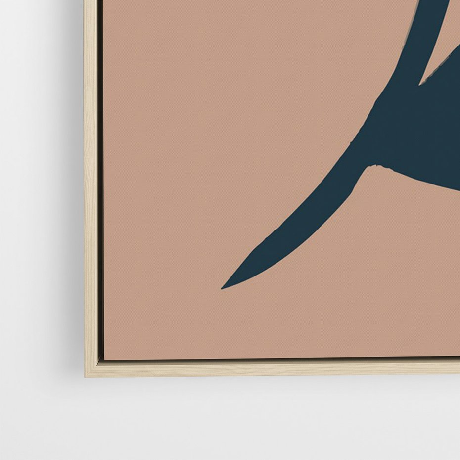 Obraz w ramie 50x70 - Rozbijające Granice - abstrakcyjny obraz, plakat - rama drewno