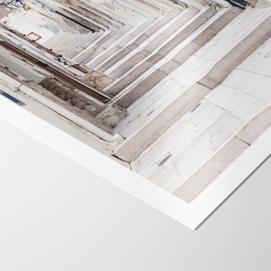 Plakat bez ramy 30x40 - Urokliwa uliczka w perspektywie - uliczka, perspektywa