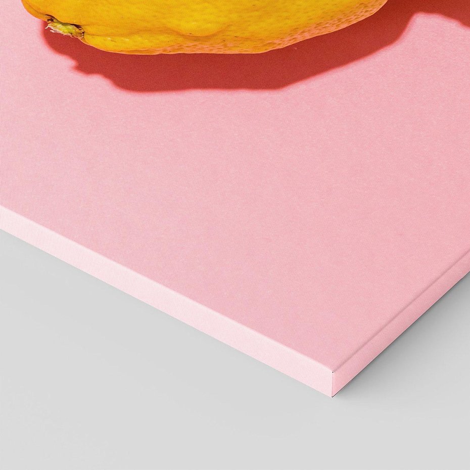 Obraz na płótnie 120x60 - Cytryna Pastel Abstrakcja - cytryna, pastel