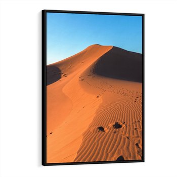 Obraz w ramie 50x70 - Piasek pustyni wędruje - pustynia, piasek - rama czarna