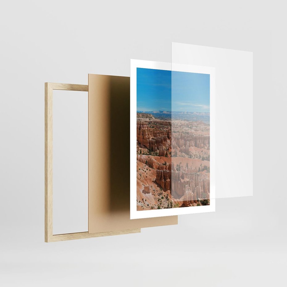 Plakat w ramie 50x70 - Wielki Kanion - wielki kanion, krajibraz - rama drewno