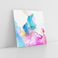 Obraz na płótnie 40x40 - Abstrakcyjne Pastelowe Piękno - abstrakcja, pastelowe