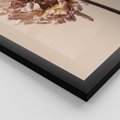 Zestaw obrazy w ramie 40x50 galeria - Minimalistyczne, suszone, kwiaty, boho - rama czarna