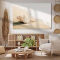 Obraz na płótnie 120x80 - Urok plażowej muszelki - fotografia, muszla na plaży