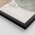 Zestaw obrazy w ramie 40x50 galeria - Twarze, kobiet, nowoczesne, boho - rama czarna