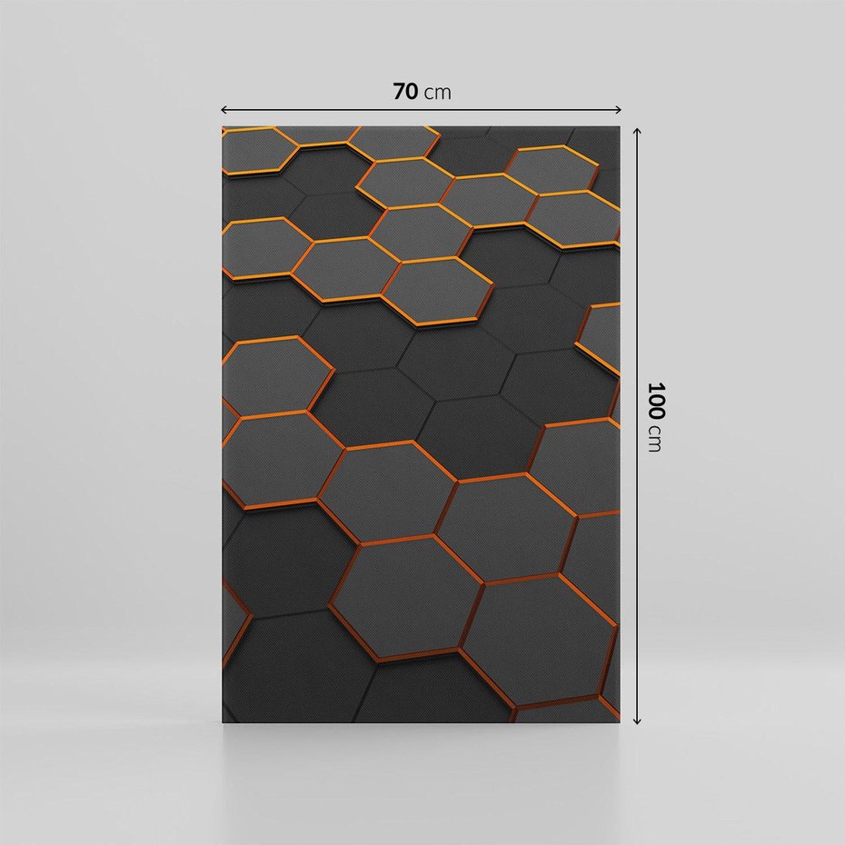 Obraz na płótnie 70x100 - Trójwymiarowa abstrakcja - 3D, abstrakcja