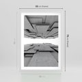 Plakat w ramie 50x70 - Architektura 3D - architektura, 3D - rama biała