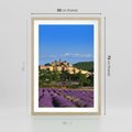 Plakat w ramie 50x70 - Prowansalska Aura - lawenda, Prowansja - rama drewno