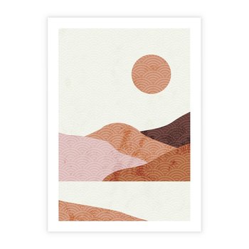 Plakat bez ramy 21x30 - Górskie Wzory - nowoczesna sztuka, góry