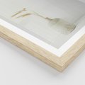 Plakat w ramie 50x70 - Sztuka Prostoty - minimalistyczny wazon, źdźbła traw - rama drewno