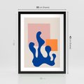 Plakat w ramie 30x40 - Bezgraniczna Galeria Plam - abstrakcja, nowoczesny plakat - rama czarna