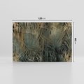 Obraz na płótnie 120x80 - Światło w mroku duszy - liście traw, mroczny klimat