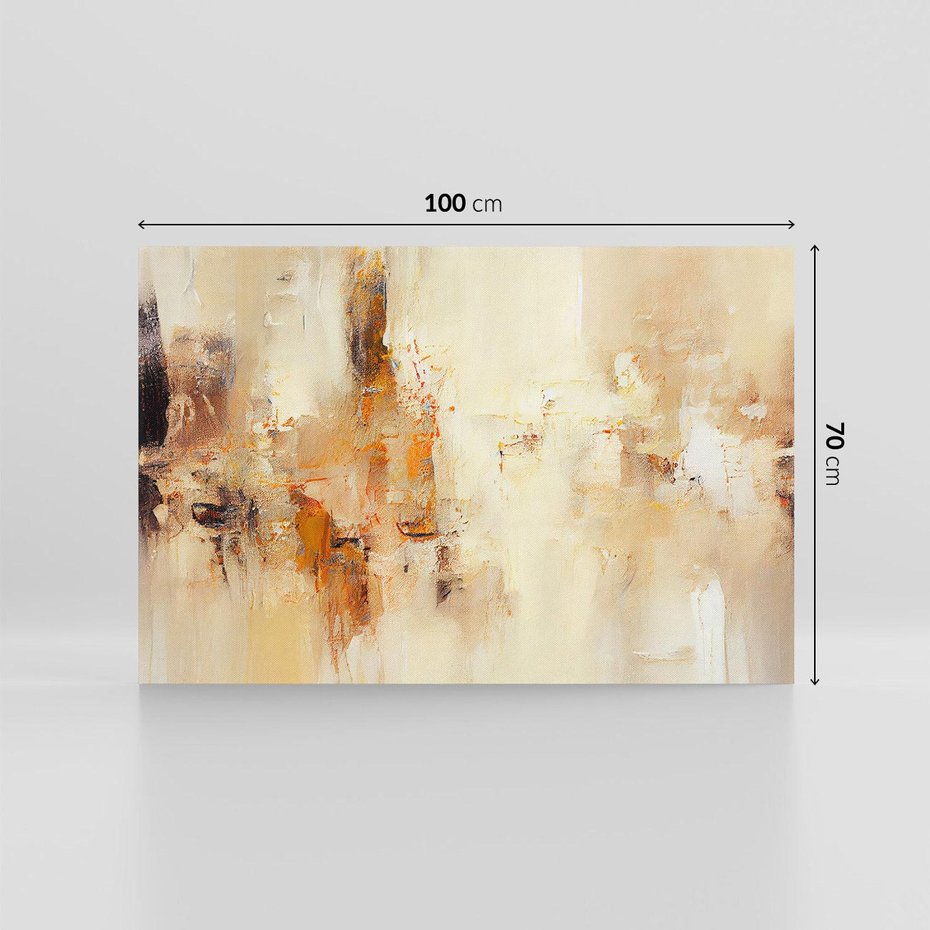 Obraz na płótnie 100x70 - Odbicie utraconych barw - abstrakcja, tekstury farb