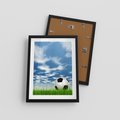 Plakat w ramie 30x40 - Piłkarska Pasja - piłka, nożna - rama czarna