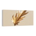 Obraz na płótnie 100x50 - Piękno w Detalu - złoty, liść