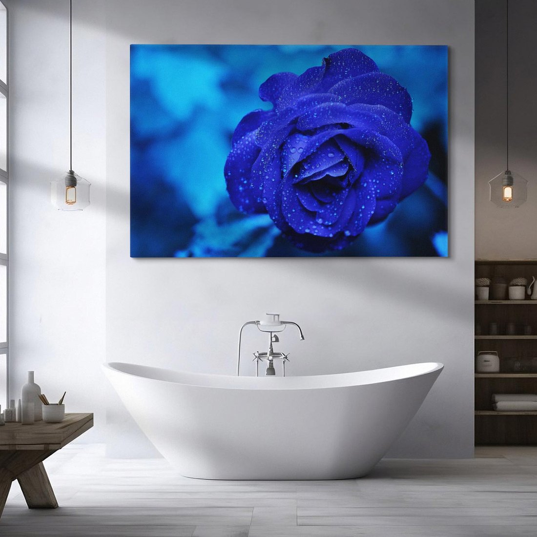 Obraz na płótnie 120x80 - Róża w pełnym rozkwicie - róża, kwiat