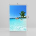 Obraz na płótnie 80x120 - Idylliczne Seszele - przyjemność dla oczu - Seszele, plaża