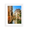 Plakat w ramie 40x50 - Magia Kanałów Weneckich - Wenecja, kanały - rama biała