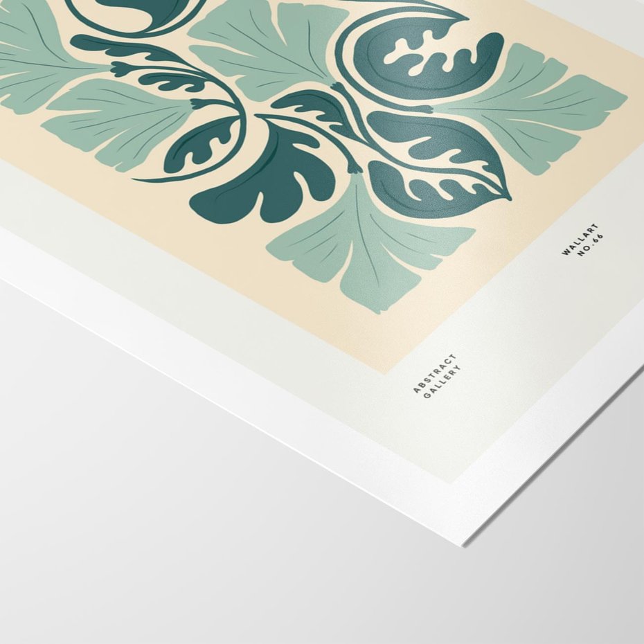 Plakat bez ramy 30x40 - Podróżne Impresje - roślinne motywy, ornamenty