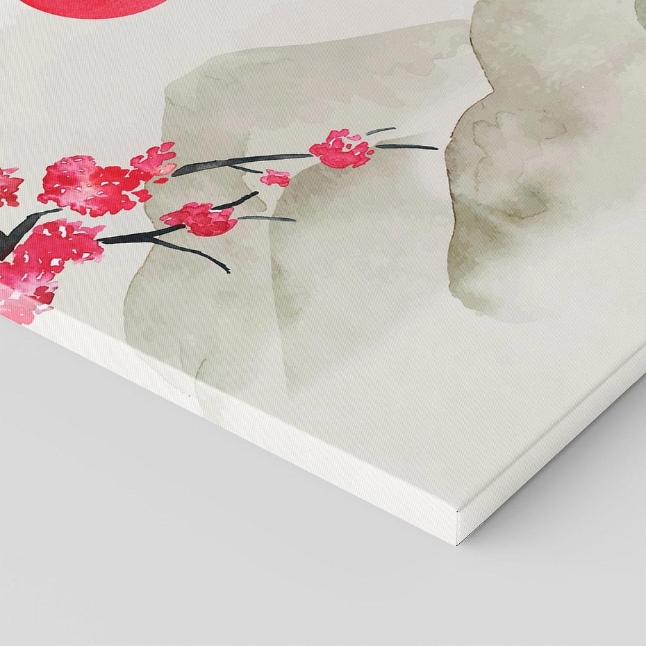 Obraz na płótnie 70x50 - Harmonia Japandi - styl japandi, japonia