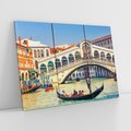 Obraz na płótnie 120x80 - Romantyczna przejażdżka gondolą w Wenecji - Wenecja, gondola