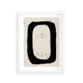 Plakat w ramie 30x40 - Wnętrza Kształtów - abstrakcja, minimalizm - rama biała